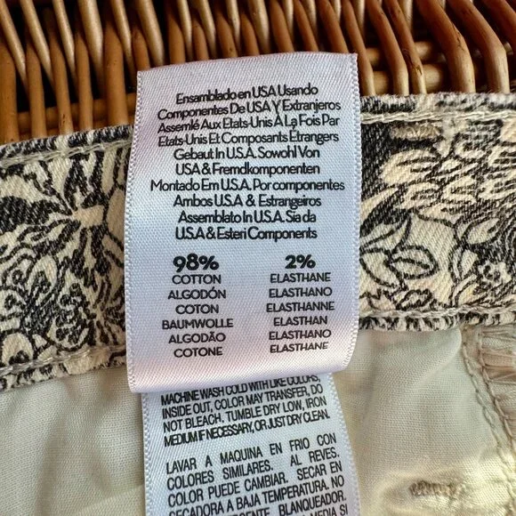 MOTHER The Hustler Ankle Jeans Women's 26 French Fairy Tale Black & White Pants - Picture 10 of 12